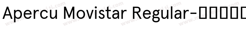 Apercu Movistar Regular字体转换